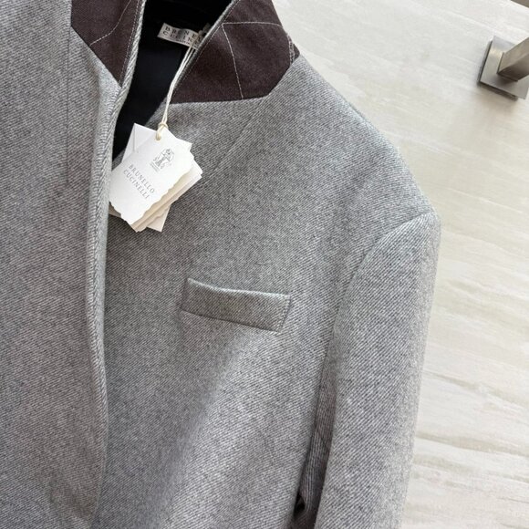 Brunello Cucinelli autumn and winter new wool blend coat - Picture 4 of 16